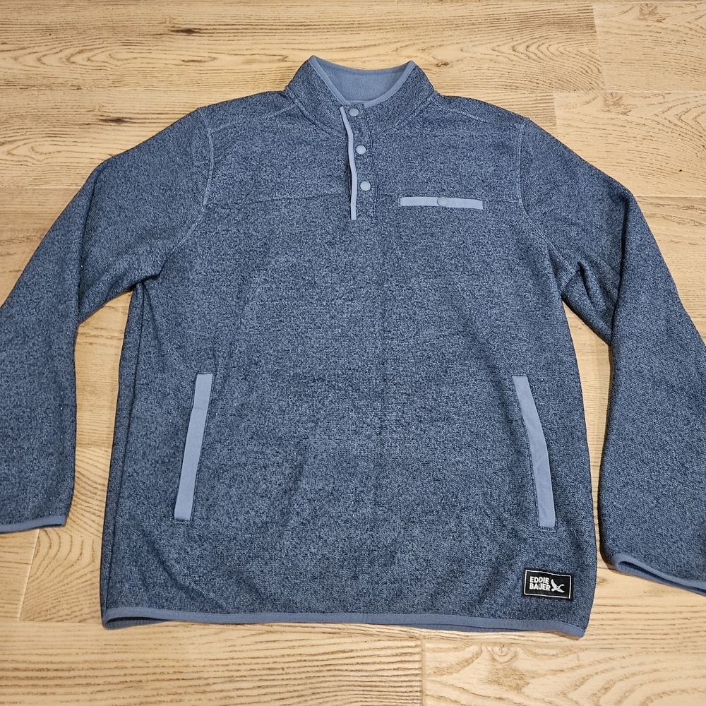 Eddie Bauer Light Blue Fleece Pullover